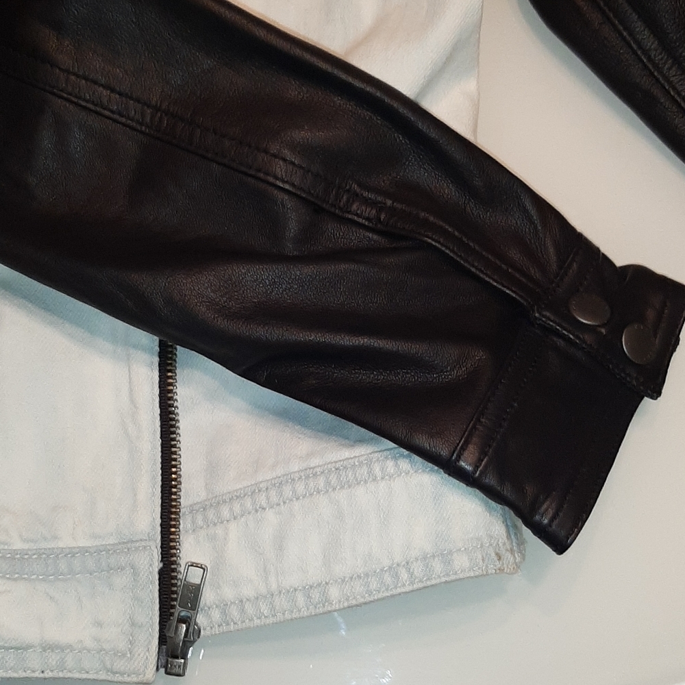 NWOT Rag & bone bleach out leather moto jacket - Picture 15 of 16